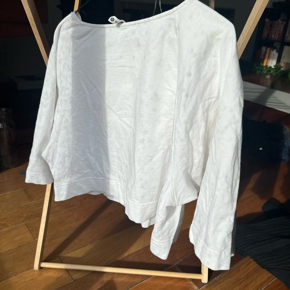 Ilana Kohn Fall 2016 Mini Cropped Sweatshirt White XS - Picture 4 of 4